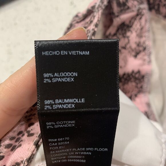 BDG Urban Outfitters Sz 29 Jeans Twig High Rise Pink Snake Print Skinny Women’s - Picture 8 of 11